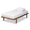 Baxton Studio Kaia Mid-Century Modern Walnut Brown Finished Wood Twin Size Platform Bed Frame 183-11177-Zoro - alternate 3